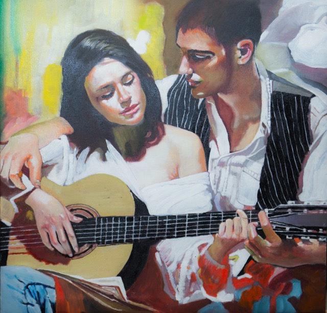 Tranh Sơn Dầu Tình Yêu